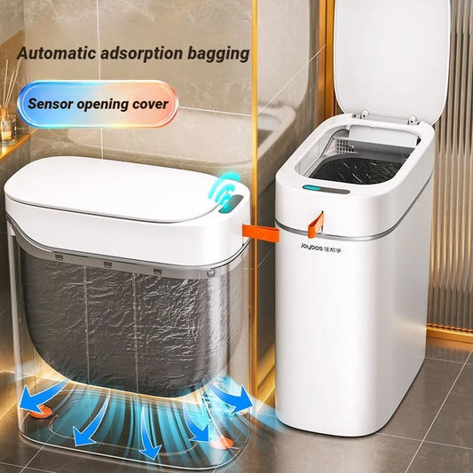 Smart Sensor Trash Can — Auto Bag-Sealing, Motion Sensor Lid, Rechargeable
