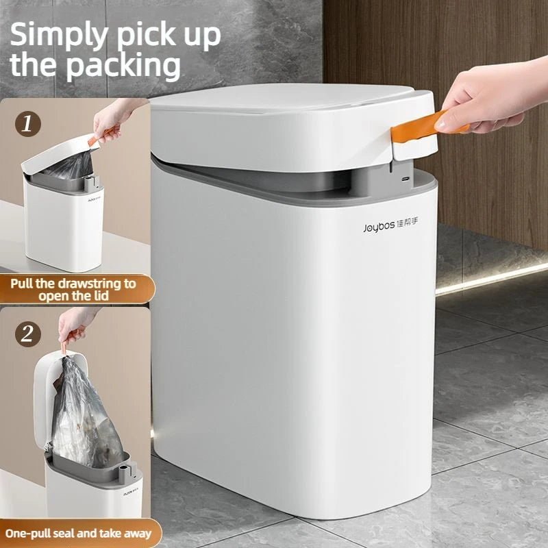 Smart Sensor Trash Can — Auto Bag-Sealing, Motion Sensor Lid, Rechargeable