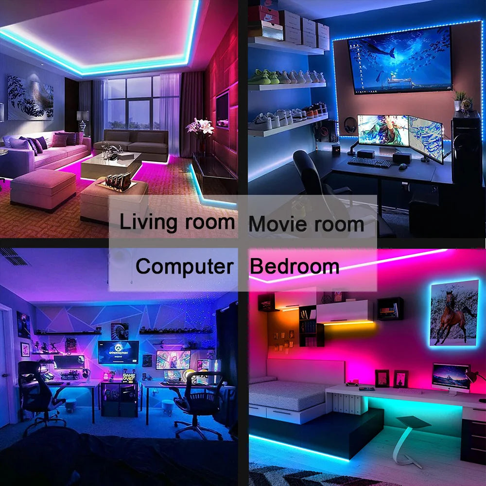 USB Bluetooth LED TV Backlight Strip – RGB 5050, App + Remote Control