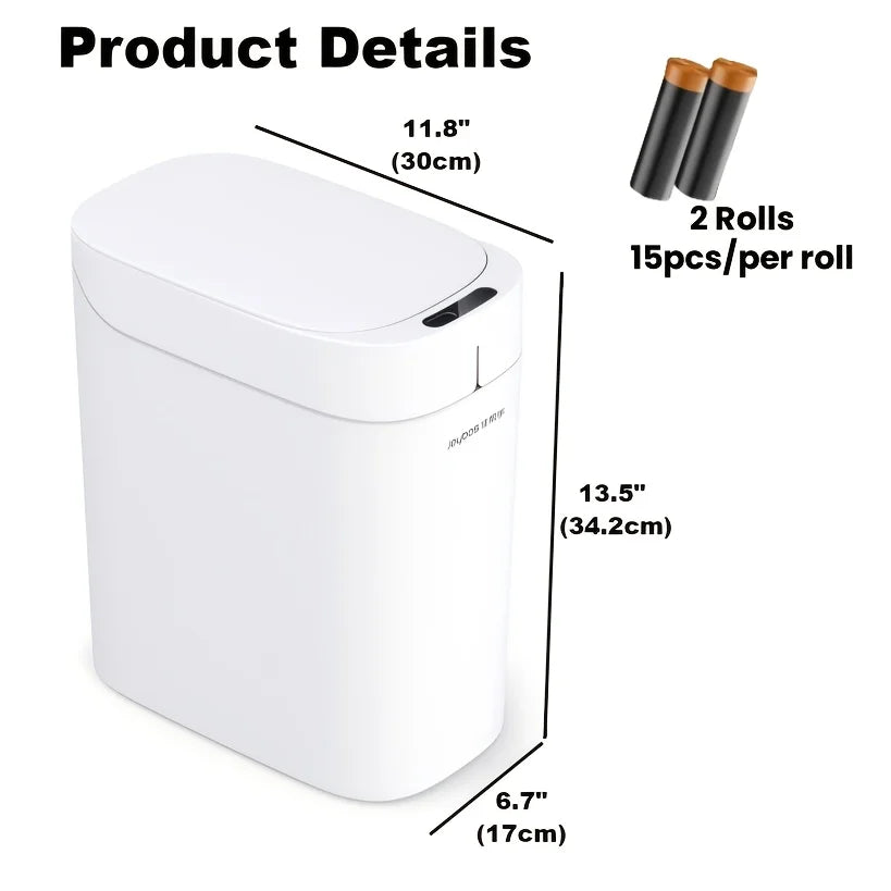 Smart Sensor Trash Can — Auto Bag-Sealing, Motion Sensor Lid, Rechargeable