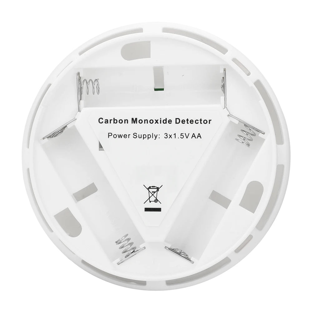 Carbon Monoxide Detector — LCD Display Alarm, Battery Operated