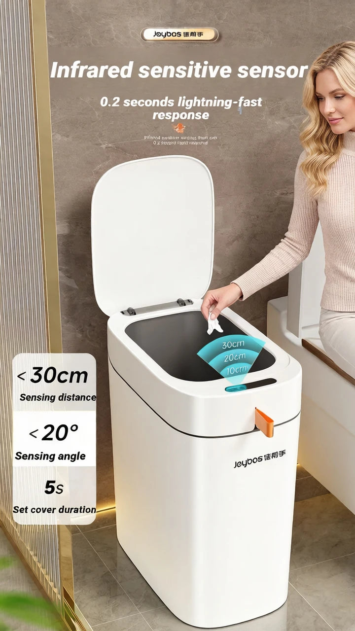 Smart Sensor Trash Can — Auto Bag-Sealing, Motion Sensor Lid, Rechargeable