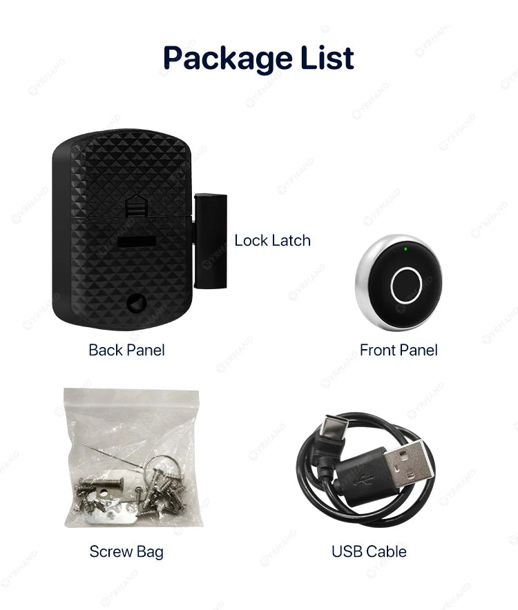 Fingerprint Cabinet Lock — Biometric Drawer & Cabinet Security, No App Required