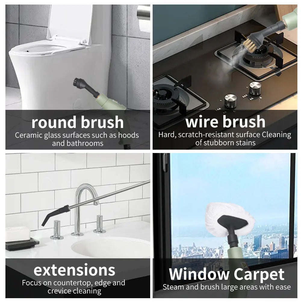 High-Power Digital Steam Cleaner — 2800W, Heavy-Duty Kitchen & Multi-Surface Cleaning