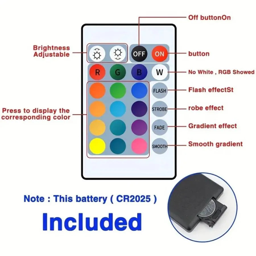 USB Bluetooth LED Strip Light – Music Sync, App + Remote Control, RGB 5050