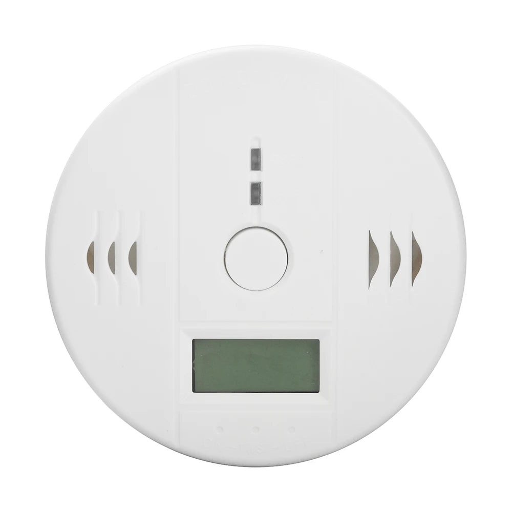 Carbon Monoxide Detector — LCD Display Alarm, Battery Operated