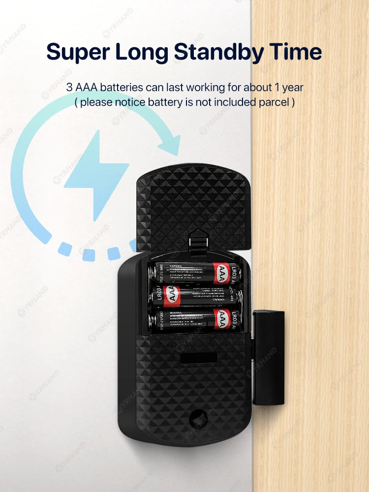 Fingerprint Cabinet Lock — Biometric Drawer & Cabinet Security, No App Required