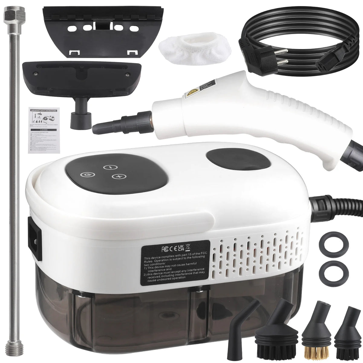 High-Power Digital Steam Cleaner — 2800W, Heavy-Duty Kitchen & Multi-Surface Cleaning