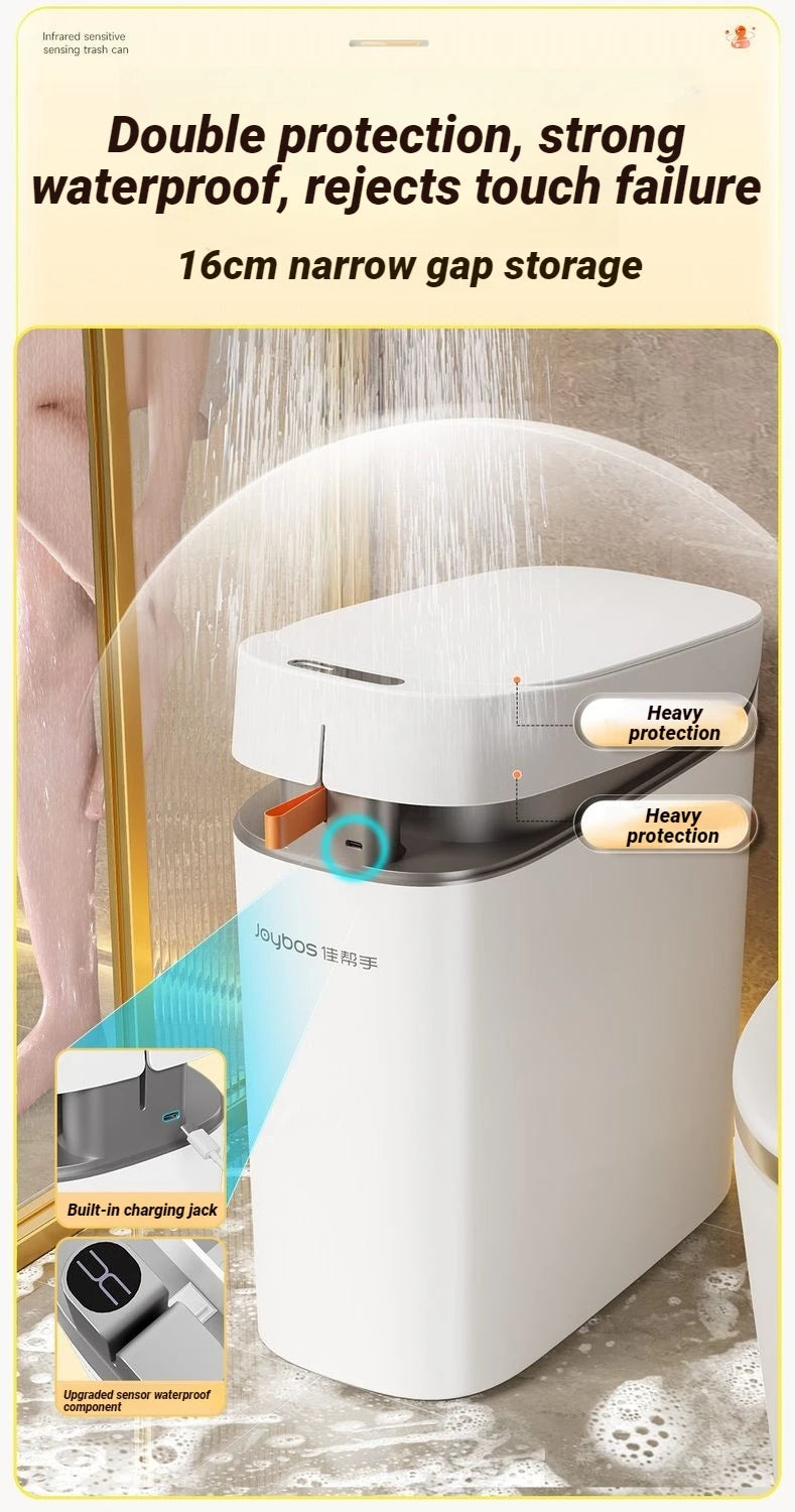 Smart Sensor Trash Can — Auto Bag-Sealing, Motion Sensor Lid, Rechargeable