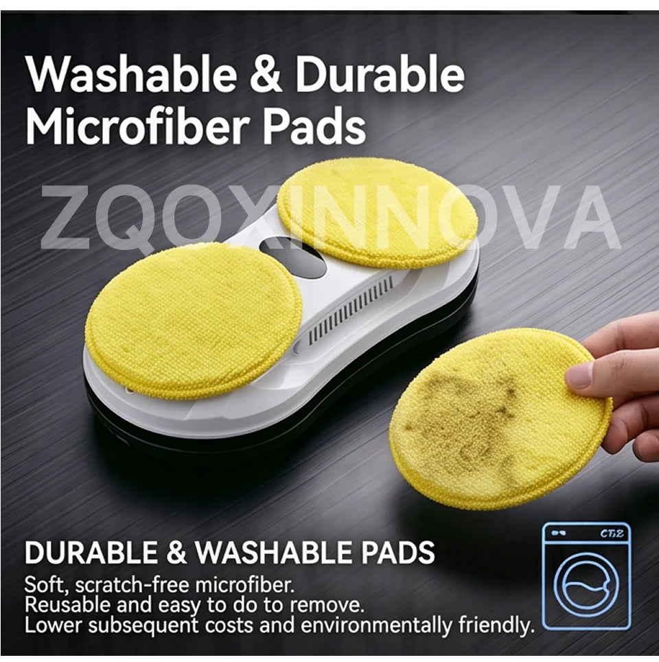 Robot Window Cleaner — 2800Pa Suction, Dual-Side Water Spray, Smart Path Planning