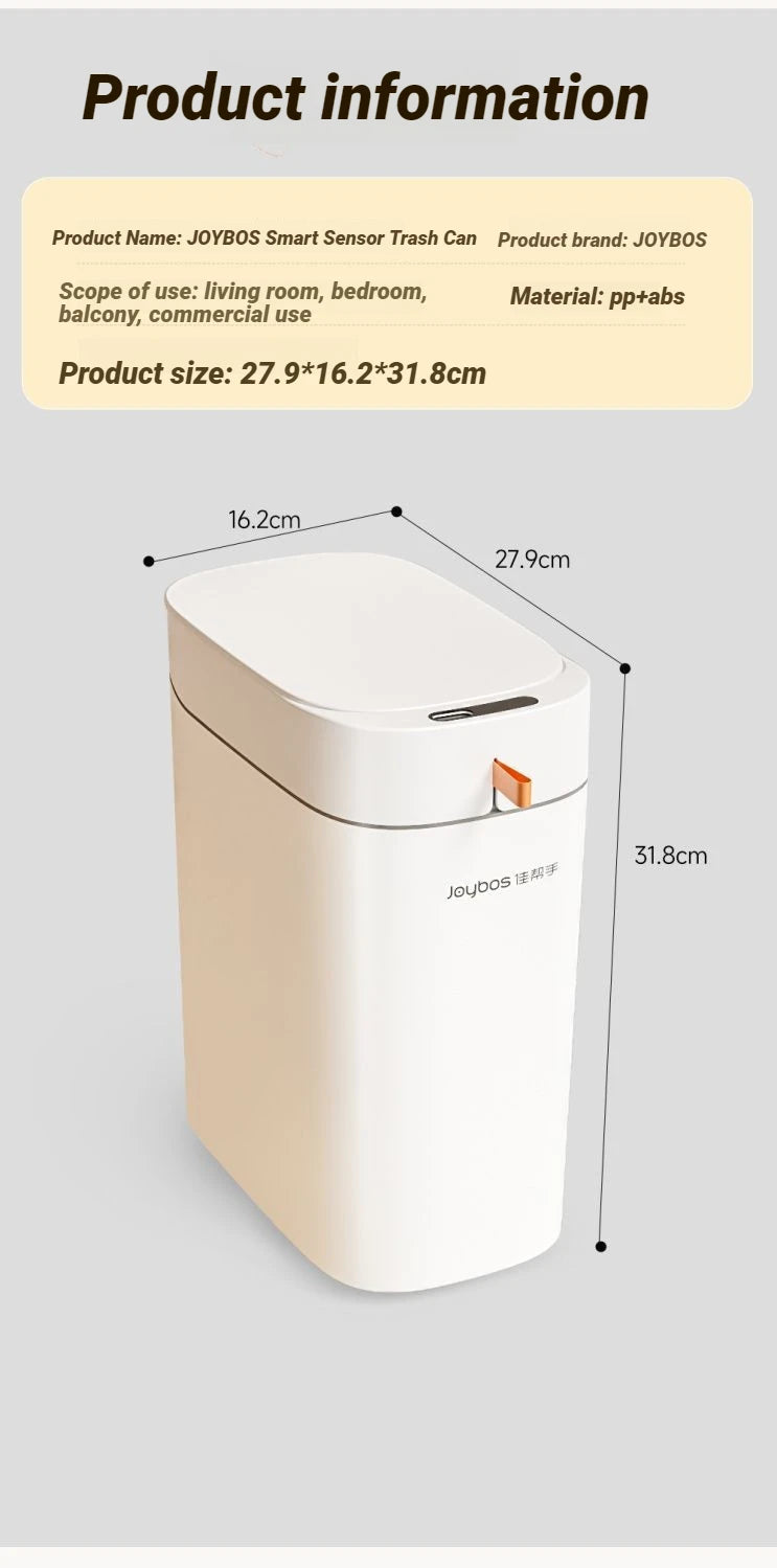 Smart Sensor Trash Can — Auto Bag-Sealing, Motion Sensor Lid, Rechargeable