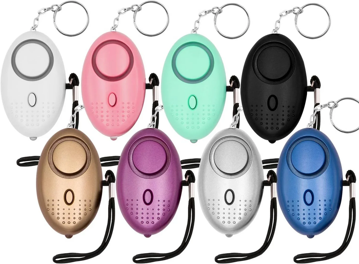 140dB Personal Safety Alarm Keychain — Emergency SOS Siren with LED Light
