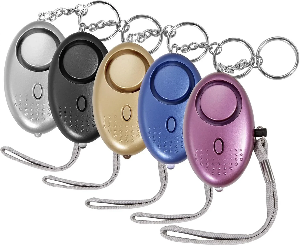 140dB Personal Safety Alarm Keychain — Emergency SOS Siren with LED Light
