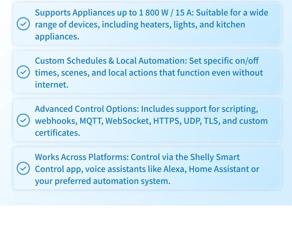 Shelly Plug US Gen4 – WiFi/Bluetooth/Zigbee Smart Outlet with Power Monitoring